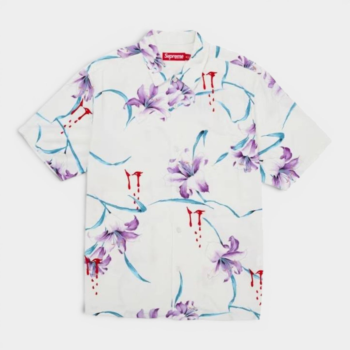 Supreme シュプリーム 2026SS AOI Lilies S/S Shirt AOI(蒼産業) リリーズ ショートスリーブシャツ ホワイト