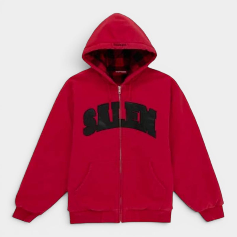  Supreme シュプリーム 2026SS SALEM Zip Up Hooded Sweatshirt セーラム ジップアップフーデッドスウェットパーカー レッド