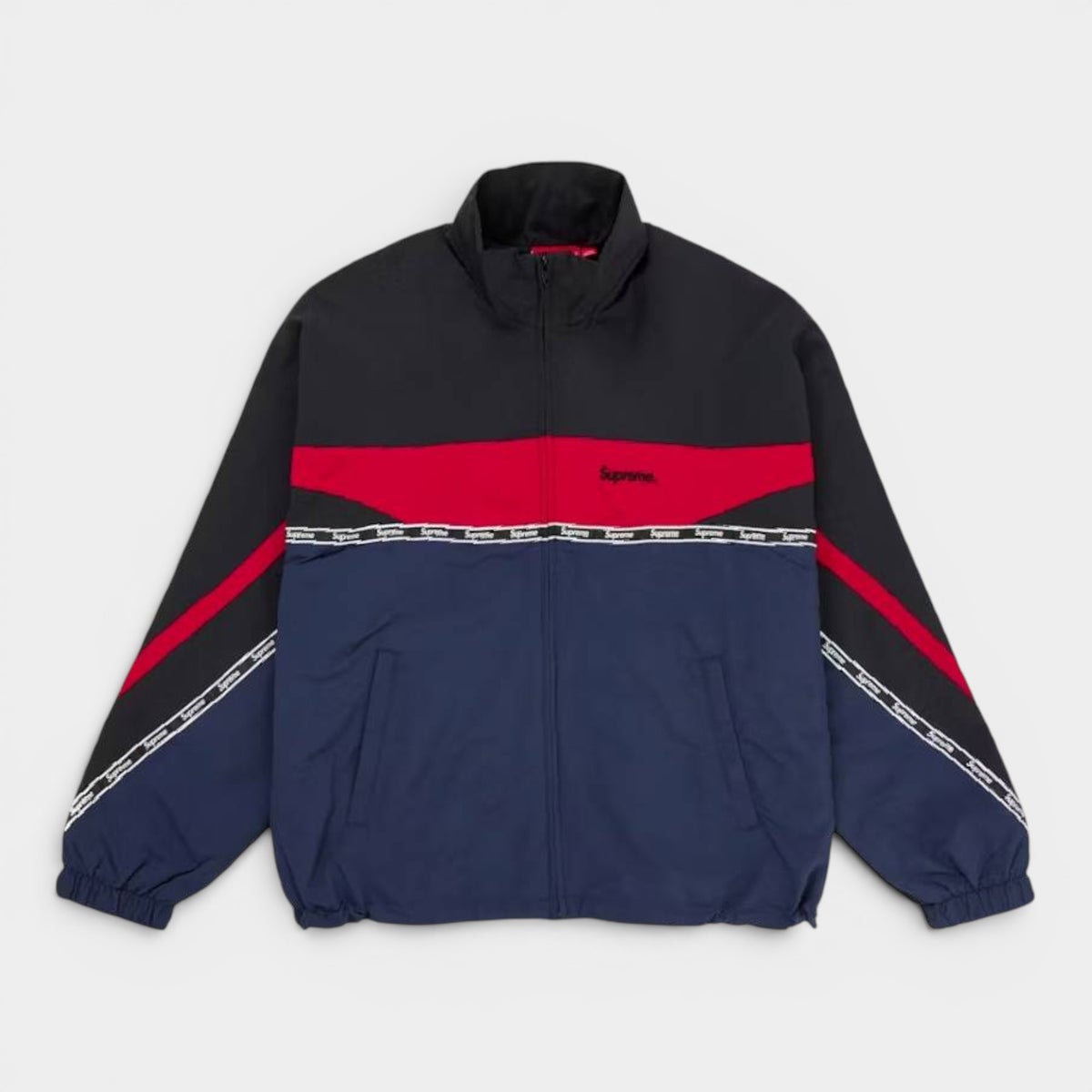 Supreme シュプリーム 2026SS Logo Taping Track Jacket　ロゴテーピング トラックジャケット　ネイビー