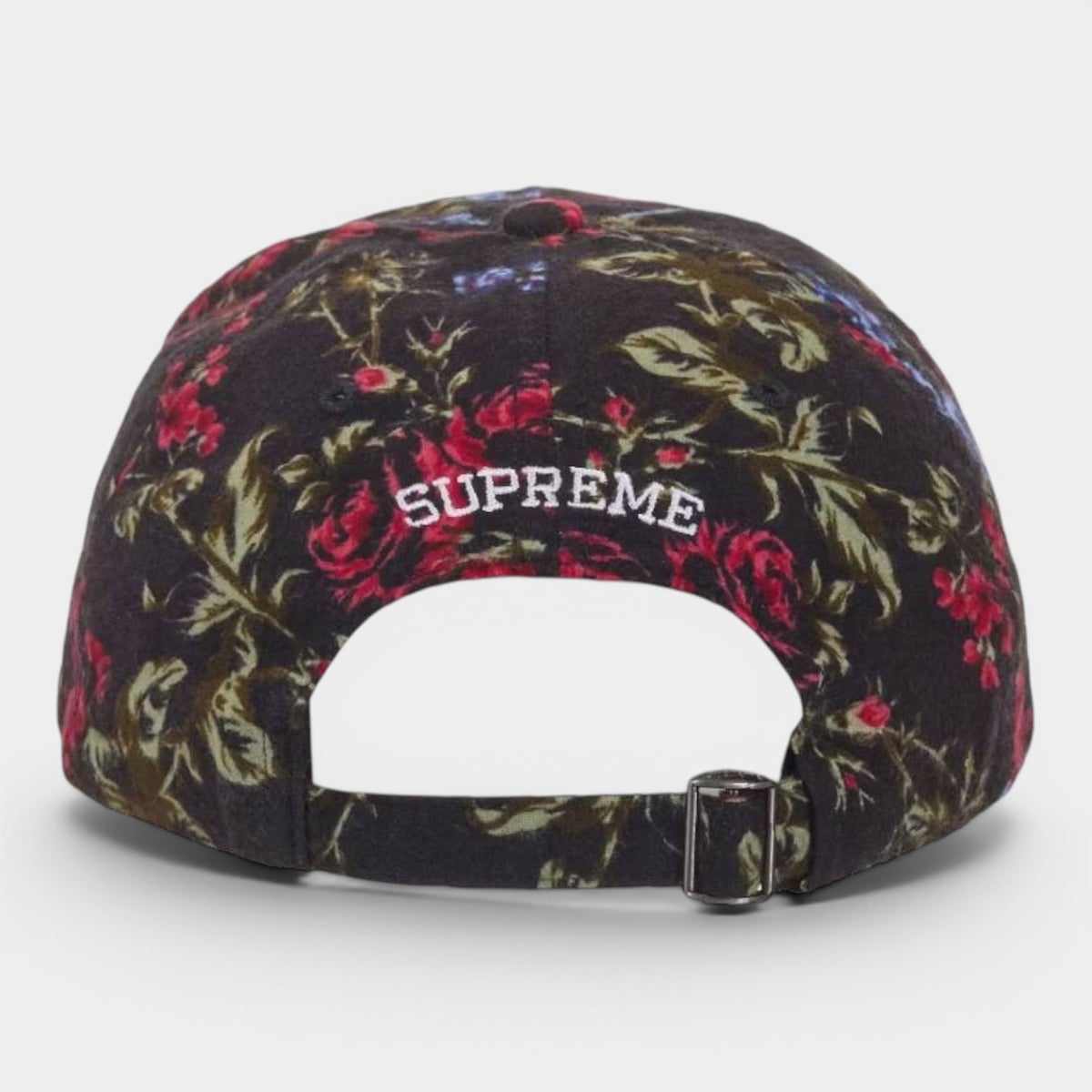 Supreme シュプリーム 2026SS Floral Flannel 6-Panel Cap フローラル フランネル 6パネルキャップ ブラック1