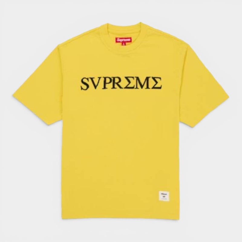 Supreme シュプリーム 2026SS Greek S/S Top グリーク ショートスリーブトップTシャツ イエロー