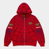  Supreme シュプリーム 2026SS Vanson Leathers Spider-Man Zip Up Hooded Sweatshirt　バンソンレザーズ スパイダーマンジップアップフーデッド スウェットパーカー レッド