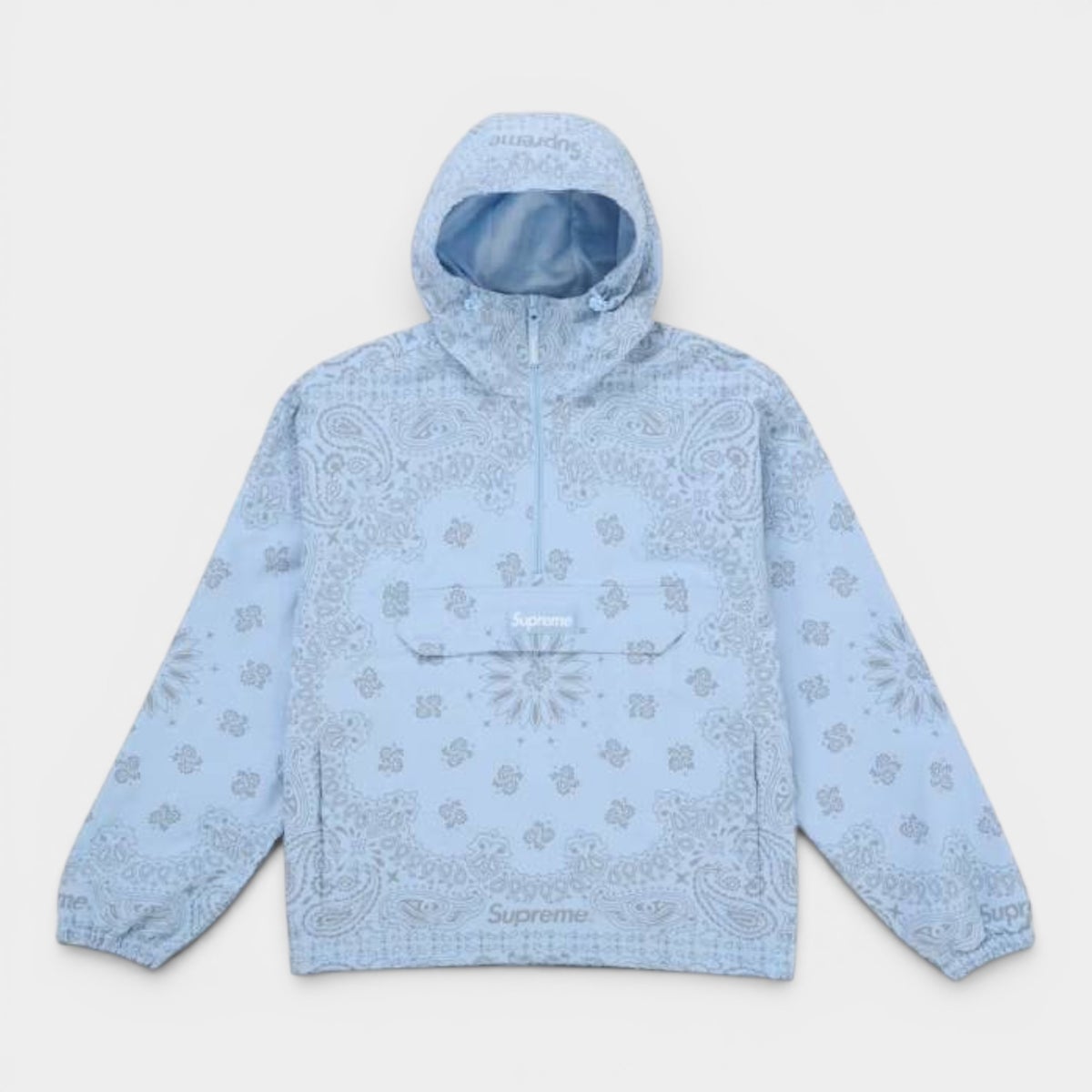 Supreme シュプリーム 2026SS Reflective Bandana Anorak　リフレクティブバンダナアノラック　ライトブルー