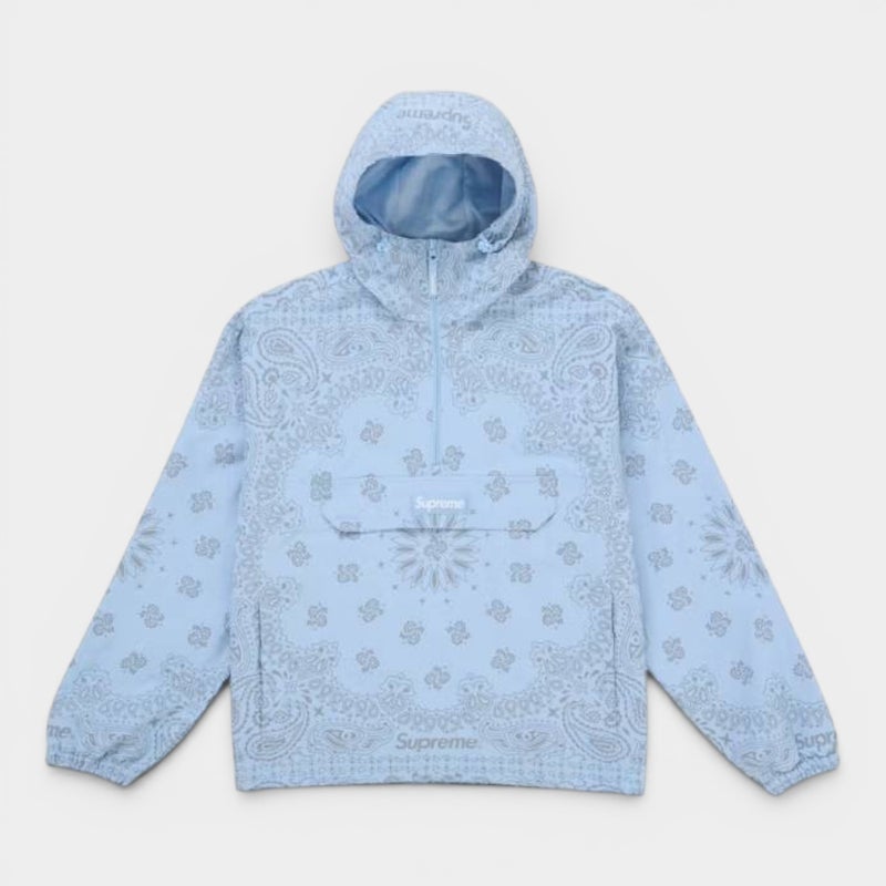 Supreme シュプリーム 2026SS Reflective Bandana Anorak　リフレクティブバンダナアノラック　ライトブルー