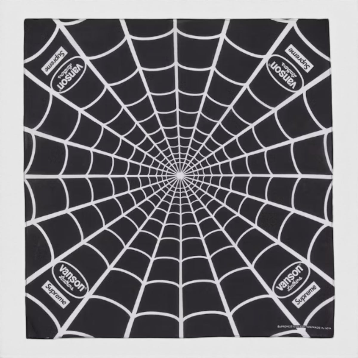 Supreme シュプリーム 2026SS Vanson Leathers Spider-Man Bandana バンソンレザーズ スパイダーマンバンダナ　ブラック