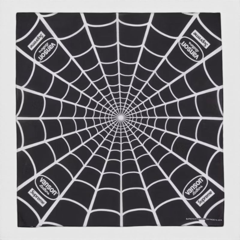 Supreme シュプリーム 2026SS Vanson Leathers Spider-Man Bandana バンソンレザーズ スパイダーマンバンダナ　ブラック