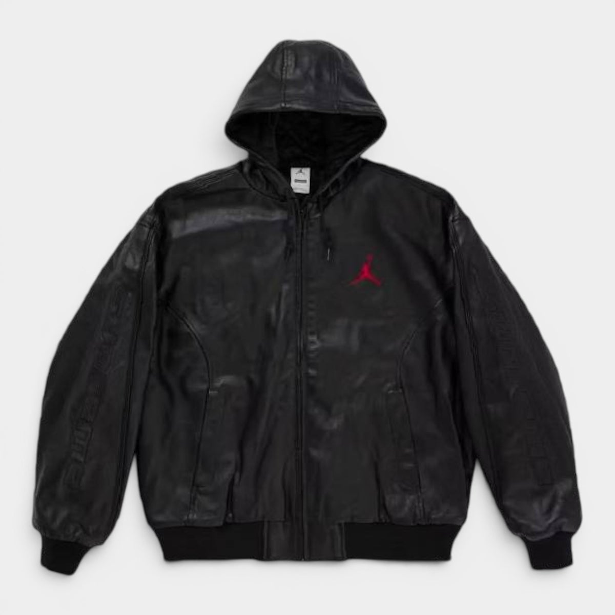 Supreme シュプリーム 2026SS Jordan Hooded Leather Jacket ジョーダン フーデッド レザージャケット ブラック