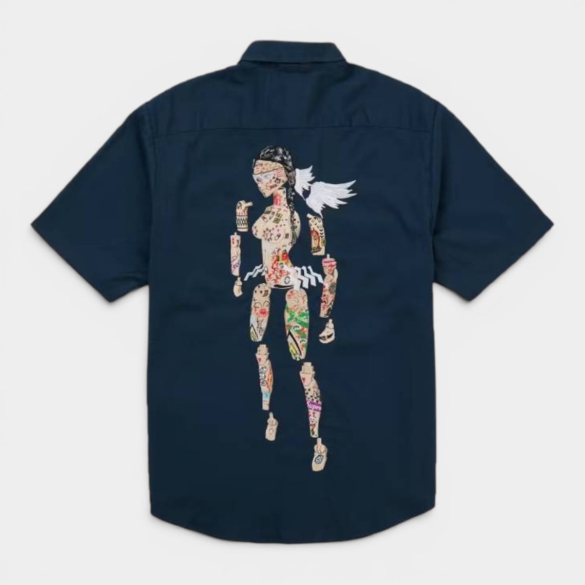 Supreme シュプリーム 2026SS AOI Cyborg S/S Work Shirt　AOIサイボーグ ショートスリーブワークシャツ　ネイビー