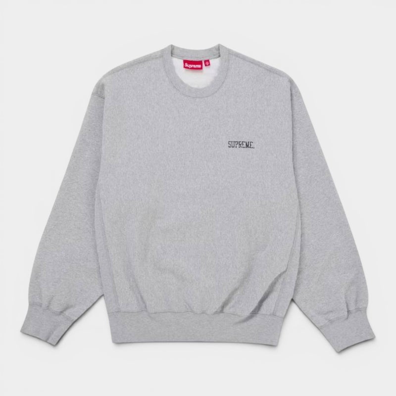  Supreme シュプリーム 2026SS Washed Crewneck ウォッシュドクルーネック　ヘザーグレー