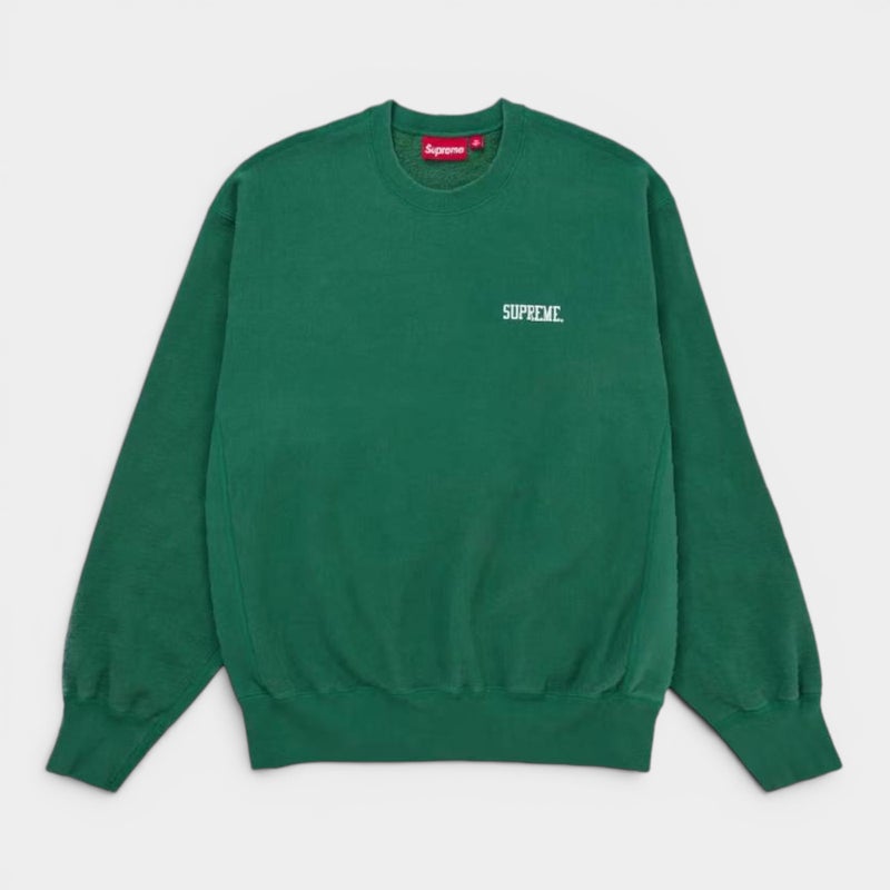 Supreme シュプリーム 2026SS Washed Crewneck ウォッシュドクルーネック　グリーン