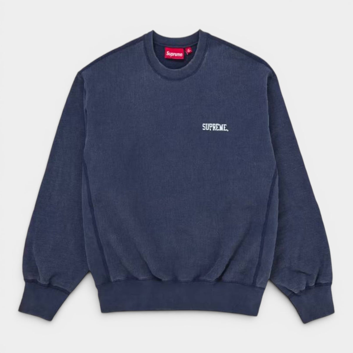Supreme シュプリーム 2026SS Washed Crewneck ウォッシュドクルーネック　ネイビー