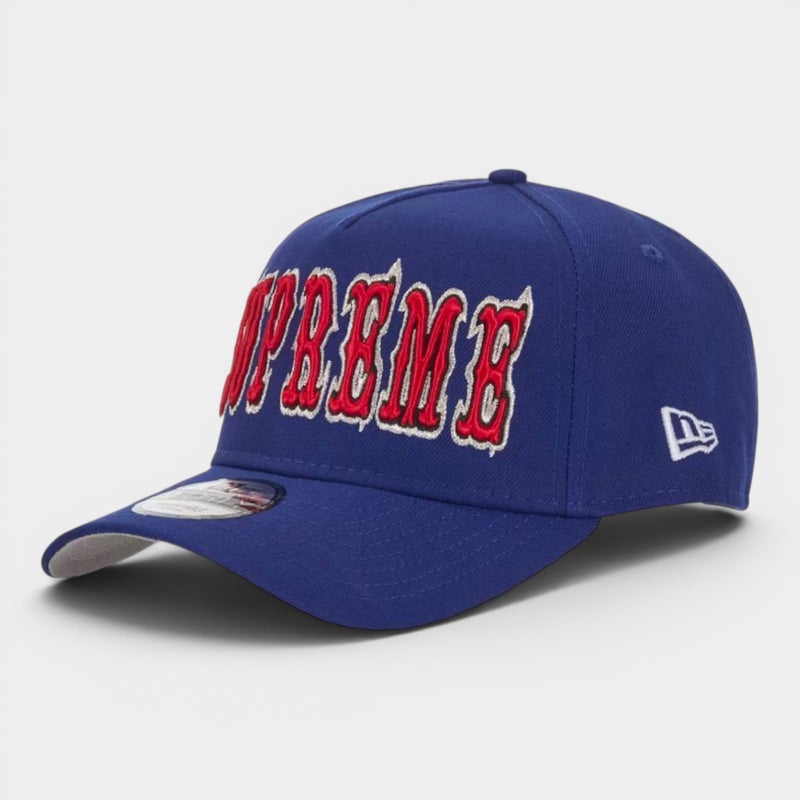 Supreme シュプリーム 2026SS Gothic Outline Adjustable New Era Cap ゴシックアウトライン アジャスタブルニューエラキャップ ネイビー