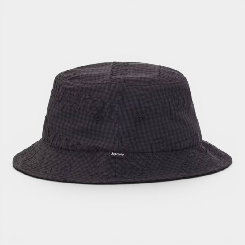 Supreme シュプリーム 2026SS Monogram Gingham Crusher Hat モノグラムギンガム クラッシャーハット ブラック