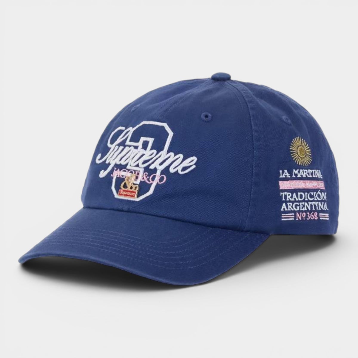 Supreme シュプリーム 2026SS La Martina 6-Panel Cap ラマルティーナ 6パネルキャップ ネイビー