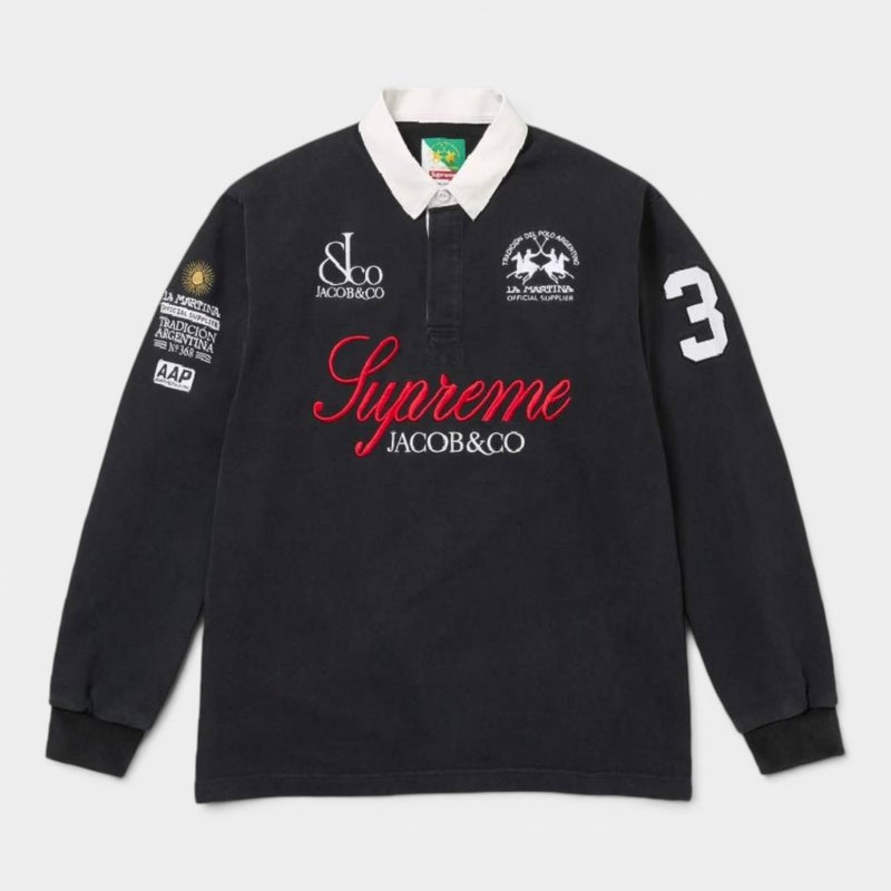 Supreme シュプリーム 2026SS La Martina Rugby ラマルティーナ ラグビー ブラック
