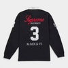 Supreme シュプリーム 2026SS La Martina Rugby ラマルティーナ ラグビー ブラック1