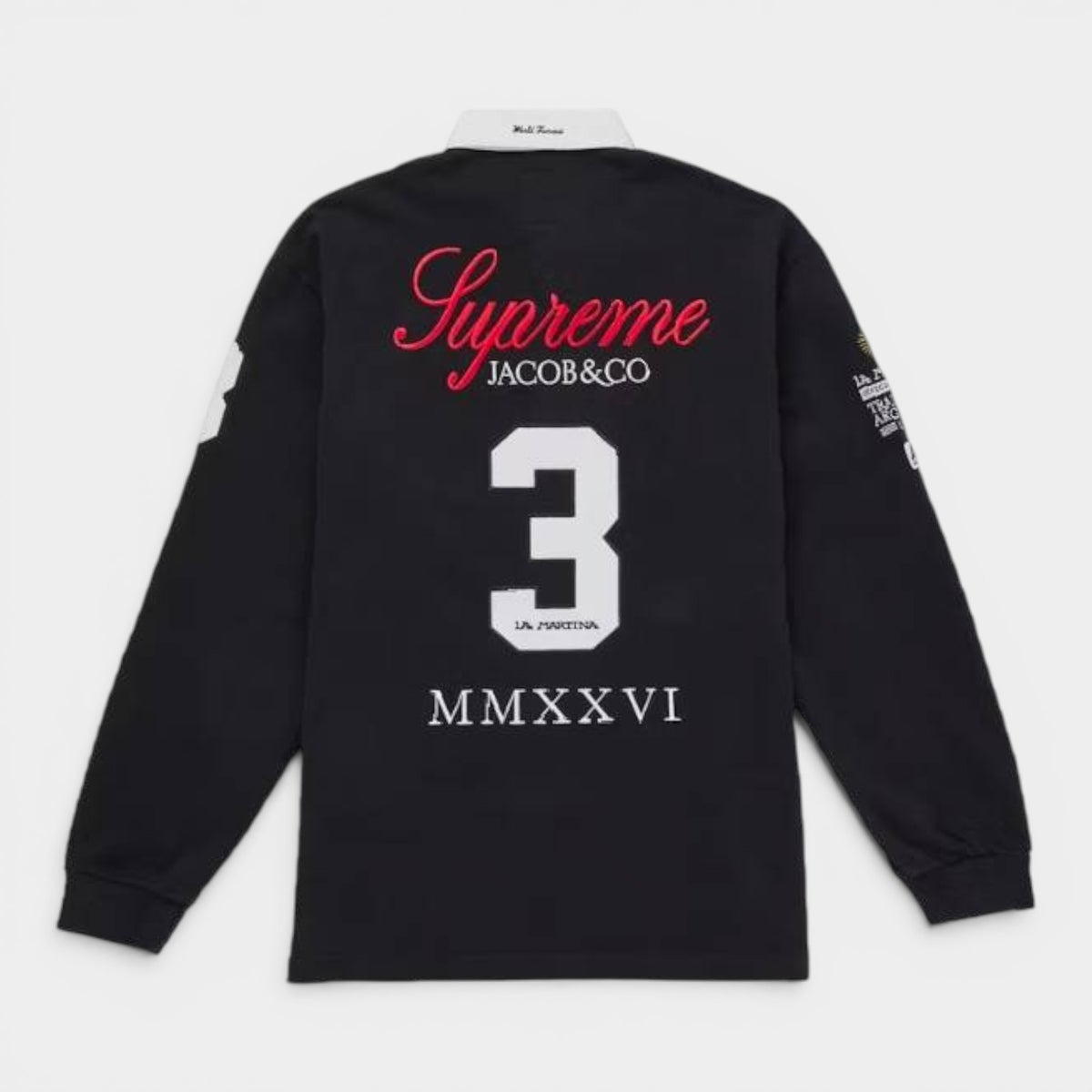 Supreme シュプリーム 2026SS La Martina Rugby ラマルティーナ ラグビー ブラック1