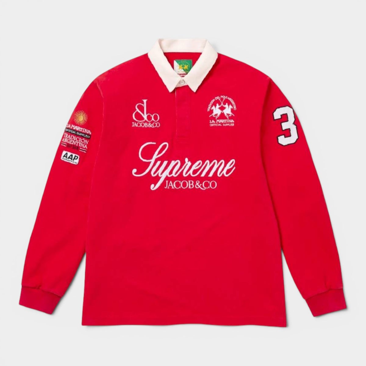 Supreme シュプリーム 2026SS La Martina Rugby ラマルティーナ ラグビー レッド