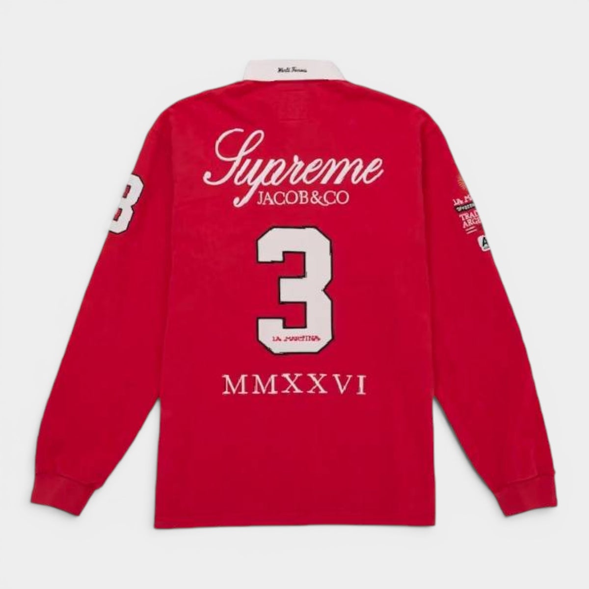 Supreme シュプリーム 2026SS La Martina Rugby ラマルティーナ ラグビー レッド1
