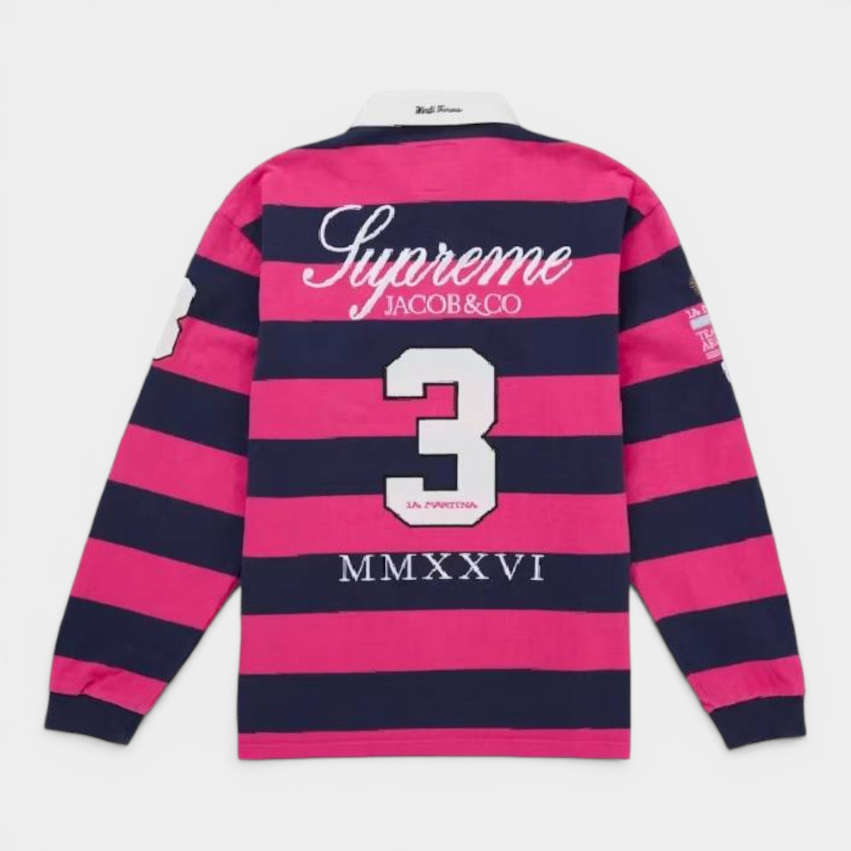  Supreme シュプリーム 2026SS La Martina Rugby ラマルティーナ ラグビー ストライプ1