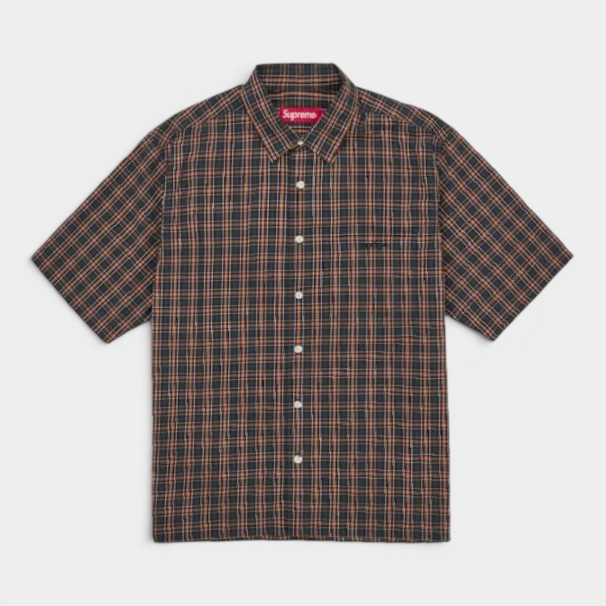 Supreme シュプリーム 2026SS Mini Plaid S/S Shirt ミニプレイド ショートスリーブシャツ ネイビー