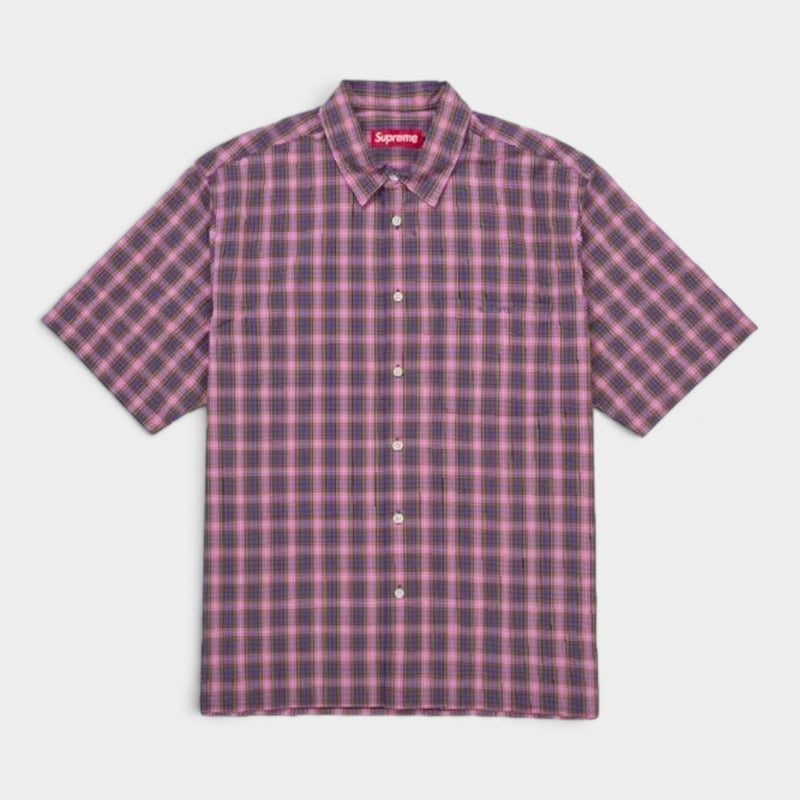 Supreme シュプリーム 2026SS Mini Plaid S/S Shirt ミニプレイド ショートスリーブシャツ パープル