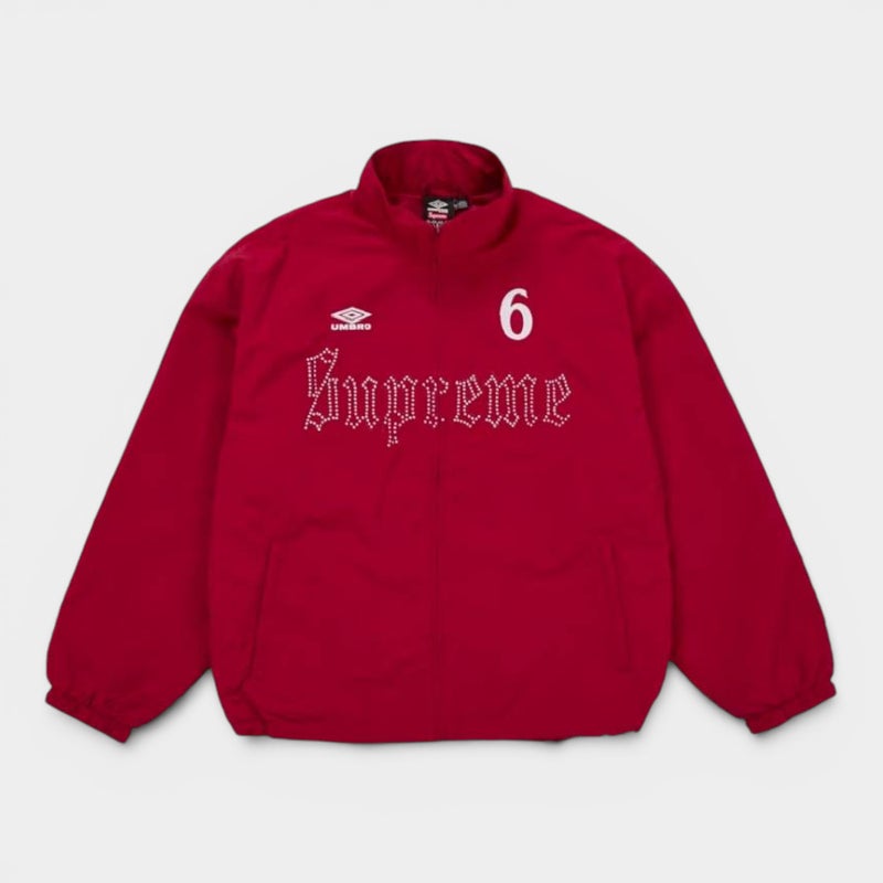 Supreme シュプリーム 2026SS Umbro Rhinestone Track Jacket アンブロ ラインストーン トラックジャケット レッド