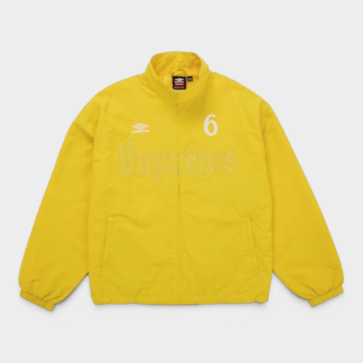  Supreme シュプリーム 2026SS Umbro Rhinestone Track Jacket アンブロ ラインストーン トラックジャケット イエロー