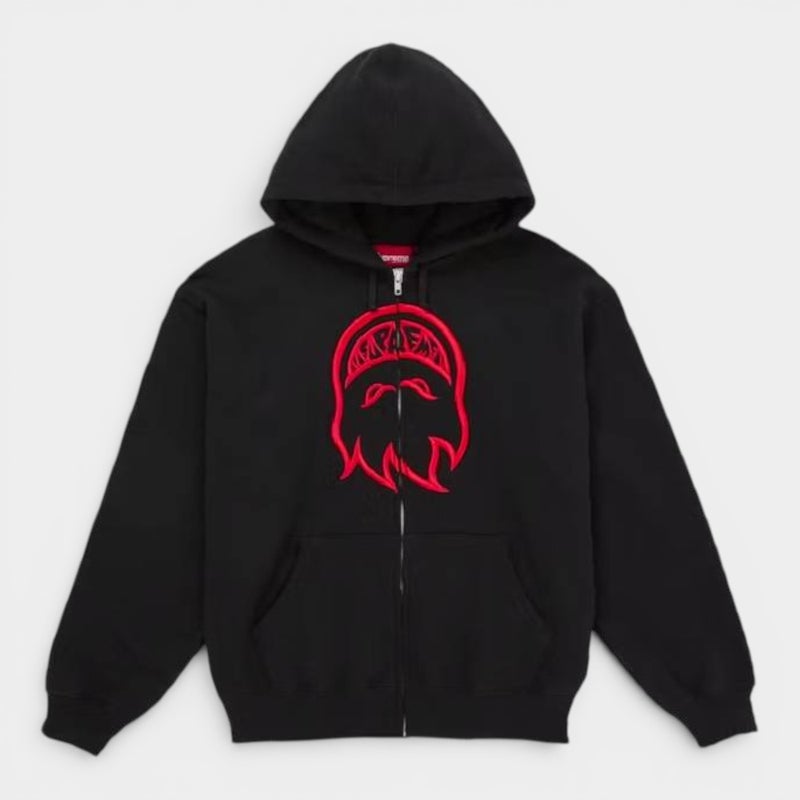 Supreme シュプリーム 2026SS Spitfire Zip Up Hooded Sweatshirt　スピットファイア ジップアップ フーデッドスウェットパーカー ブラック