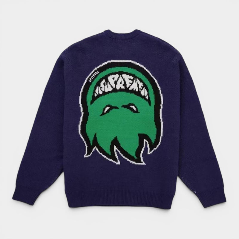 Supreme シュプリーム 2026SS Spitfire Sweater　スピットファイア セーター　ネイビー
