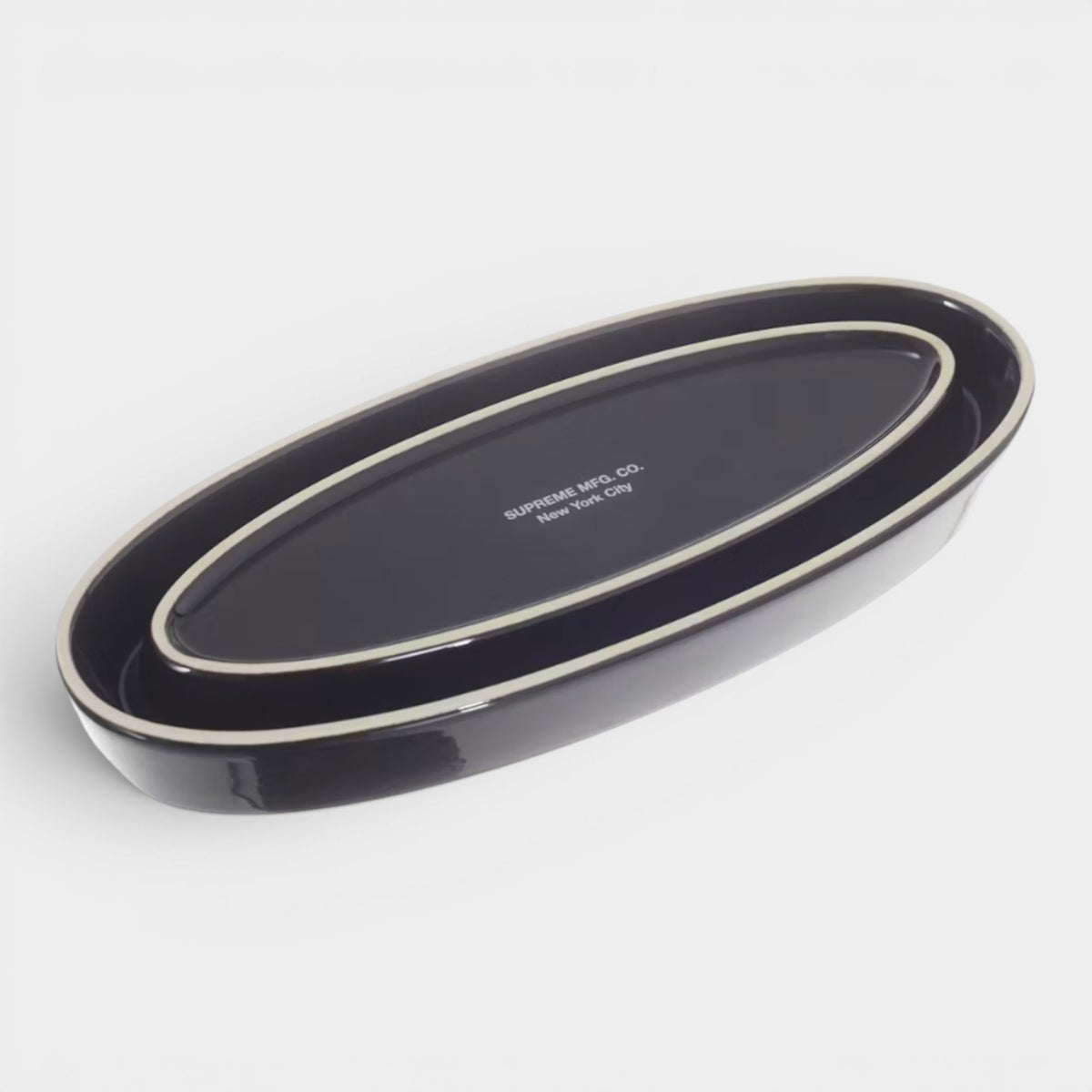 Supreme シュプリーム 2026SS Oval Tray オーバルトレイ　ブラック1