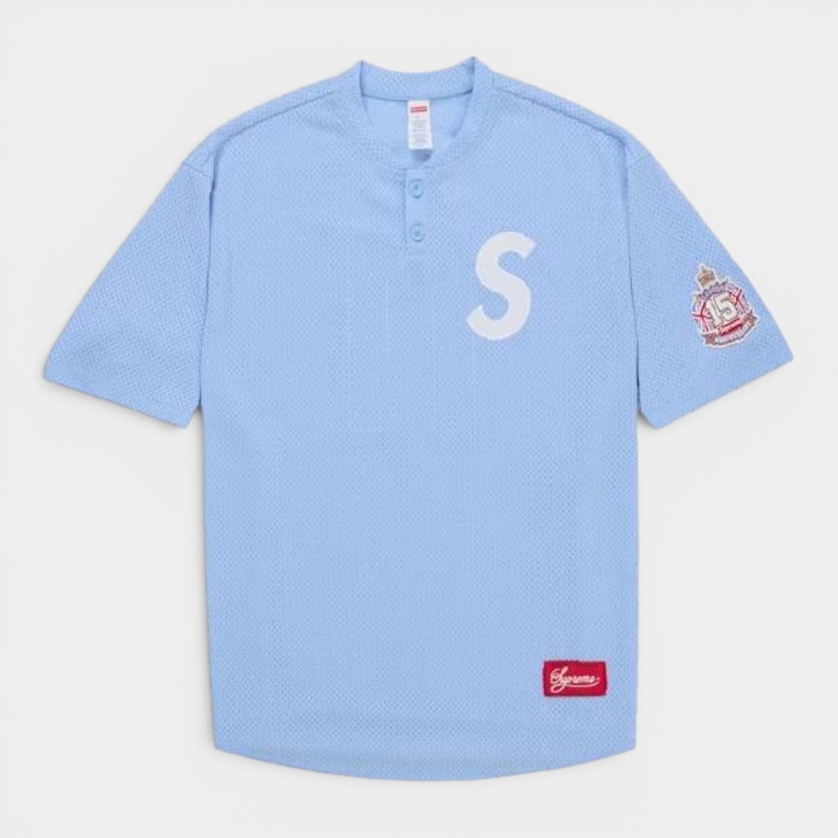 Supreme シュプリーム 2026SS Shop S Logo Baseball Henley ショップSロゴ ベースボールヘンリー ライトブルー/ロンドン
