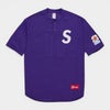  Supreme シュプリーム 2026SS Shop S Logo Baseball Henley ショップSロゴ ベースボールヘンリー パープル/ロサンゼルス