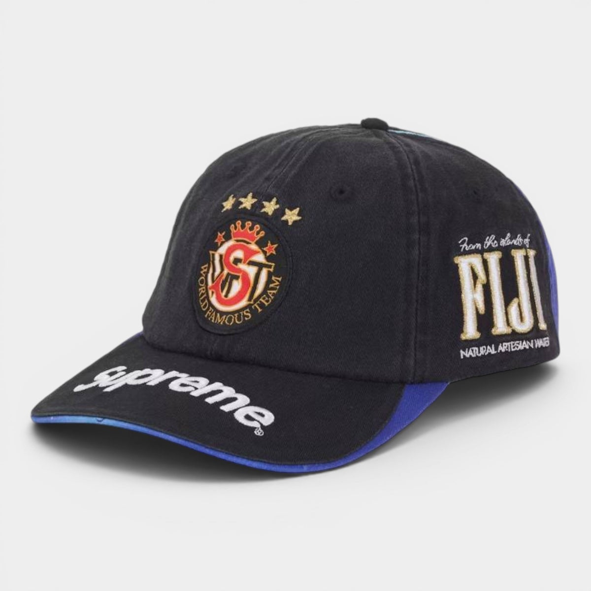 Supreme シュプリーム 2026SS Fiji 6-Panel Cap フィジー 6パネルキャップ ブラック