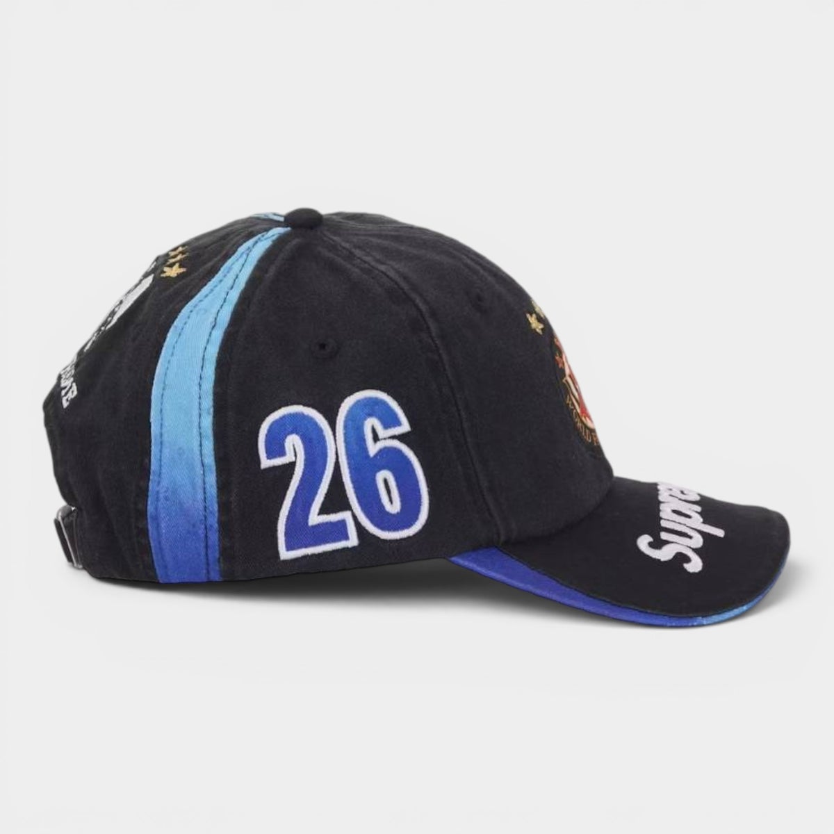 Supreme シュプリーム 2026SS Fiji 6-Panel Cap フィジー 6パネルキャップ ブラック1