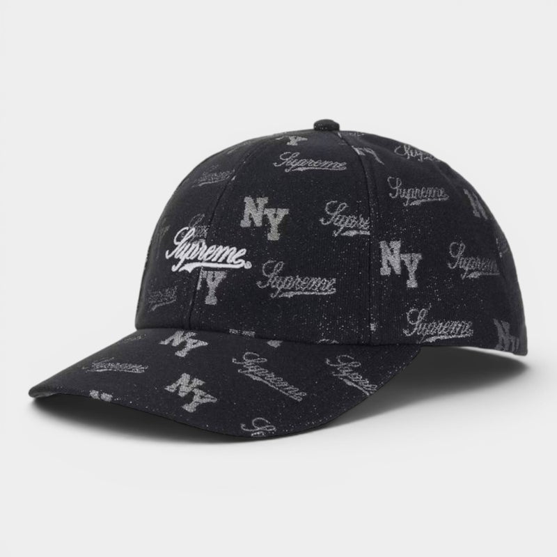 Supreme シュプリーム 2026SS Monogram 6-Panel Cap モノグラム 6パネル キャップ ブラック