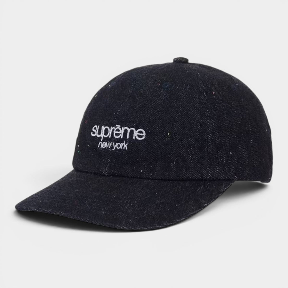 Supreme シュプリーム 2026SS Sequin Denim Classic Logo 6-Panel　シークインデニム クラシックロゴ 6パネルキャップ ブラック
