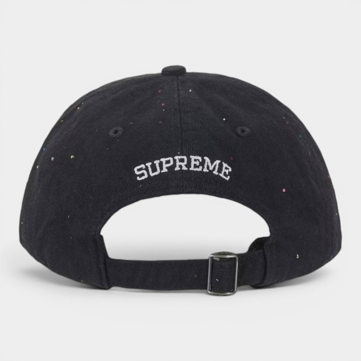 Supreme シュプリーム 2026SS Sequin Denim Classic Logo 6-Panel　シークインデニム クラシックロゴ 6パネルキャップ インディゴ1