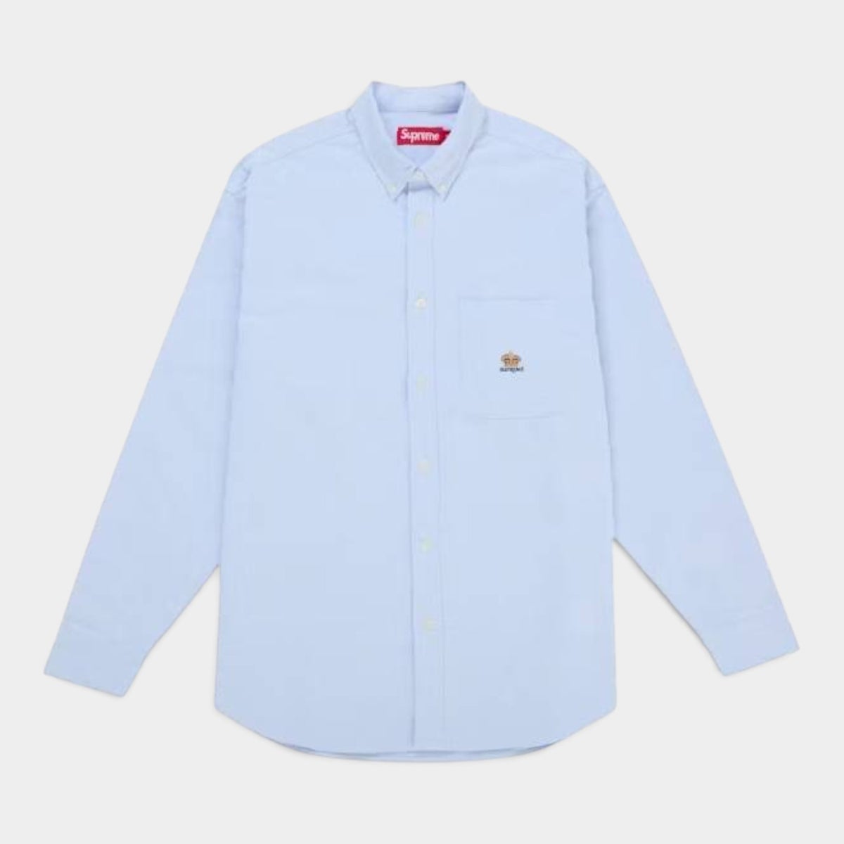 Supreme シュプリーム 2026AW Loose Fit Flannel Oxford Shirt ルーズフィットフランネル オックスフォードシャツ　ライトブルー