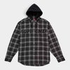 Supreme シュプリーム 2026AW Appliqué Hooded Flannel Shirt　アップリケフーデッド フランネルシャツ　ブラック