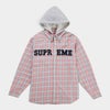 Supreme シュプリーム 2026AW Appliqué Hooded Flannel Shirt　アップリケフーデッド フランネルシャツ　ピンク