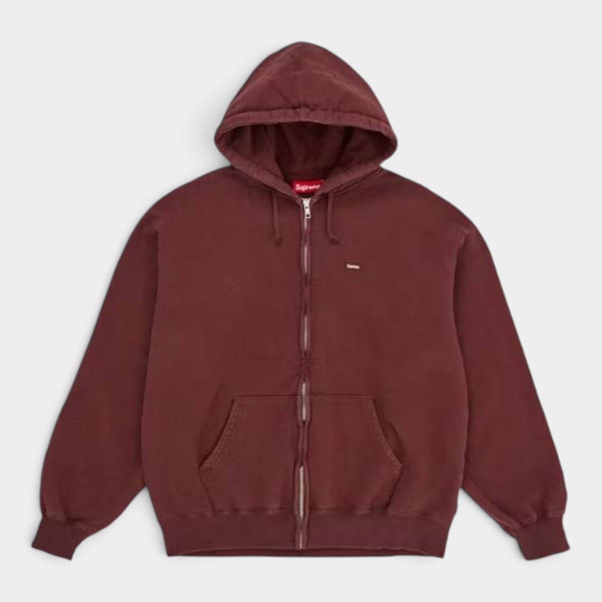 Supreme シュプリーム 2026AW Small Box Zip Up Hooded Sweatshirt　スモールボックスジップアップ フーデッドスウェットパーカー ブラウン