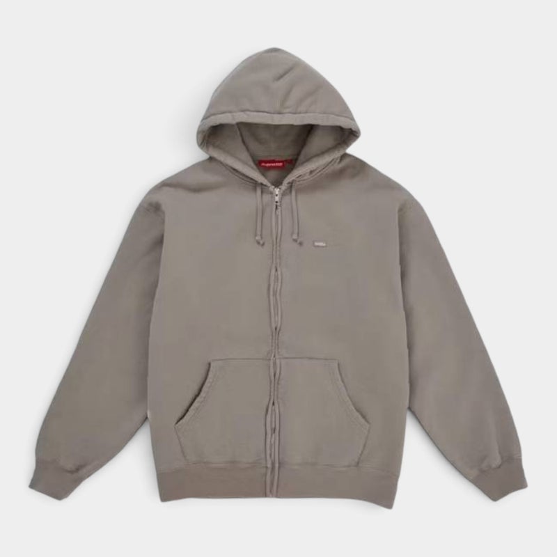 Supreme シュプリーム 2026AW Small Box Zip Up Hooded Sweatshirt　スモールボックスジップアップ フーデッドスウェットパーカー グレー
