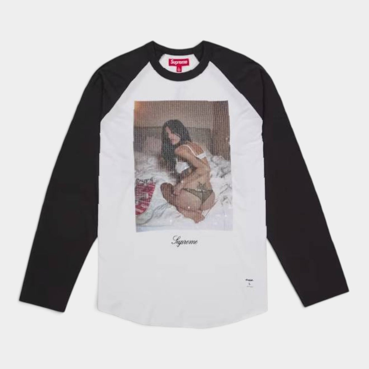  Supreme シュプリーム 2026AW Larry Clark Sequin Raglan L/S Top　ラリークラーク シークインラグランロングスリーブトップTシャツ ブラック
