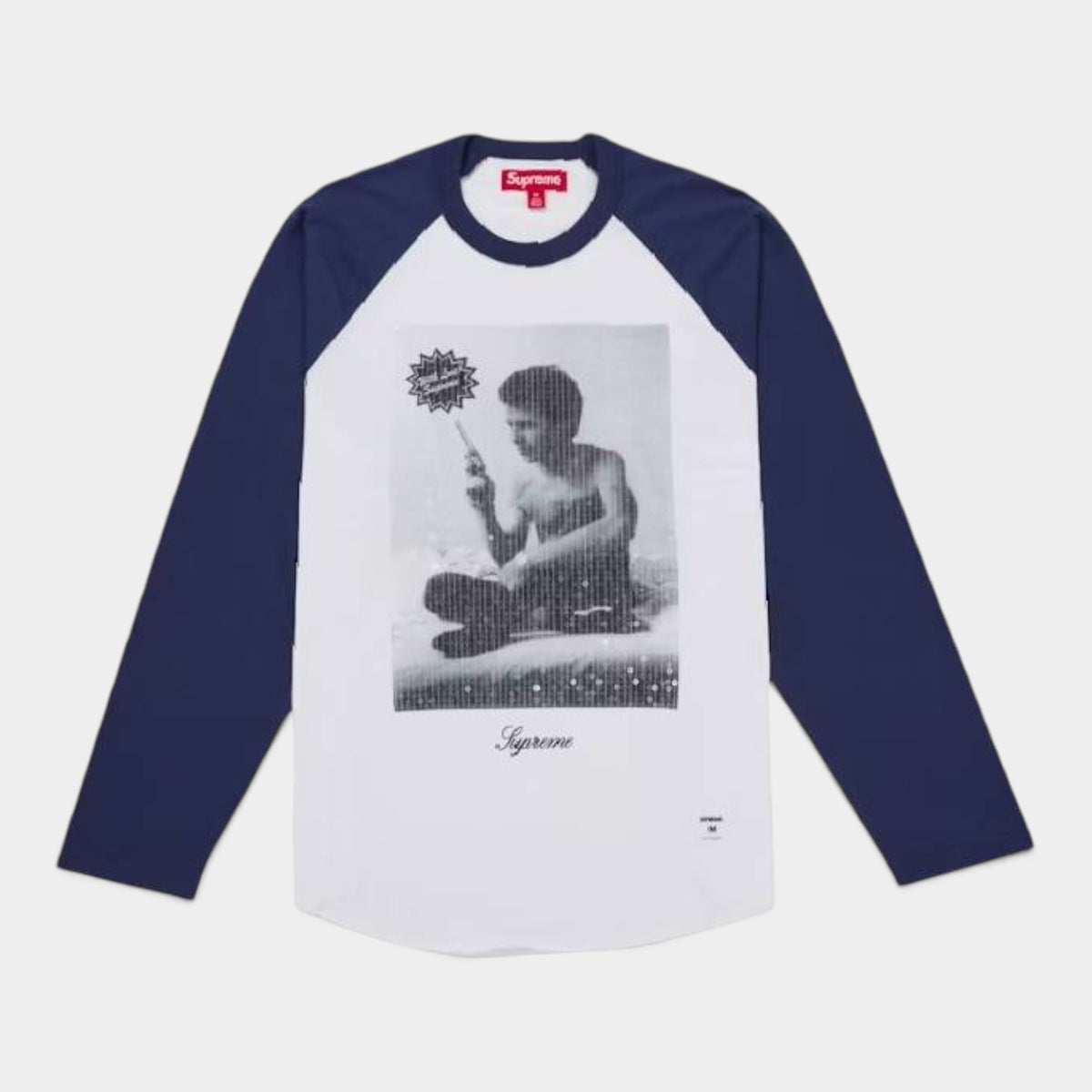 Supreme シュプリーム 2026AW Larry Clark Sequin Raglan L/S Top　ラリークラーク シークインラグランロングスリーブトップTシャツ ネイビー