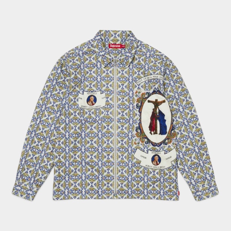 Supreme シュプリーム 2026AW Devotion Flannel Zip Up Shirt ディヴォーション フランネルジップアップシャツ ホワイト