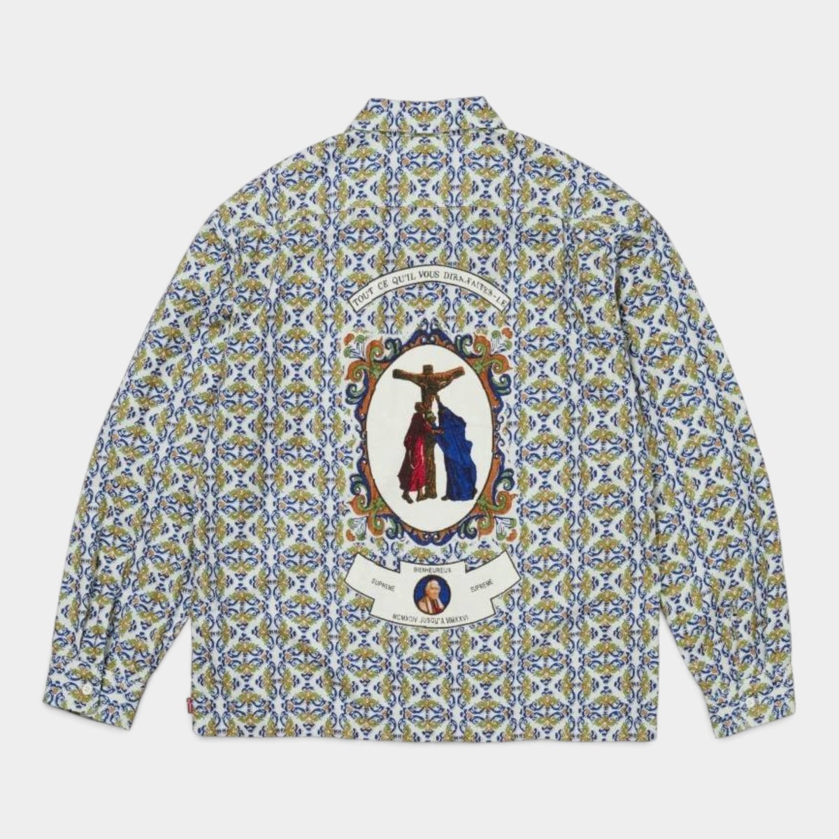 Supreme シュプリーム 2026AW Devotion Flannel Zip Up Shirt ディヴォーション フランネルジップアップシャツ ホワイト