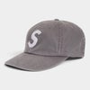Supreme シュプリーム 2026AW Washed Canvas S Logo 6-Panel Cap ウォッシュドキャンバス Sロゴ 6パネル キャップ グレー