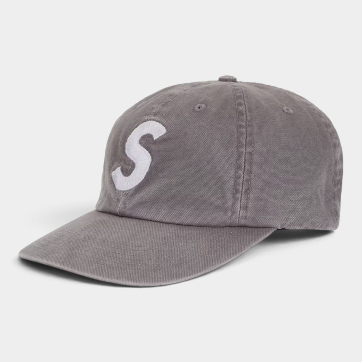 Supreme シュプリーム 2026AW Washed Canvas S Logo 6-Panel Cap ウォッシュドキャンバス Sロゴ 6パネル キャップ グレー