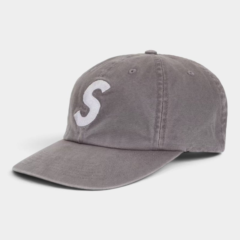 Supreme シュプリーム 2026AW Washed Canvas S Logo 6-Panel Cap ウォッシュドキャンバス Sロゴ 6パネル キャップ グレー